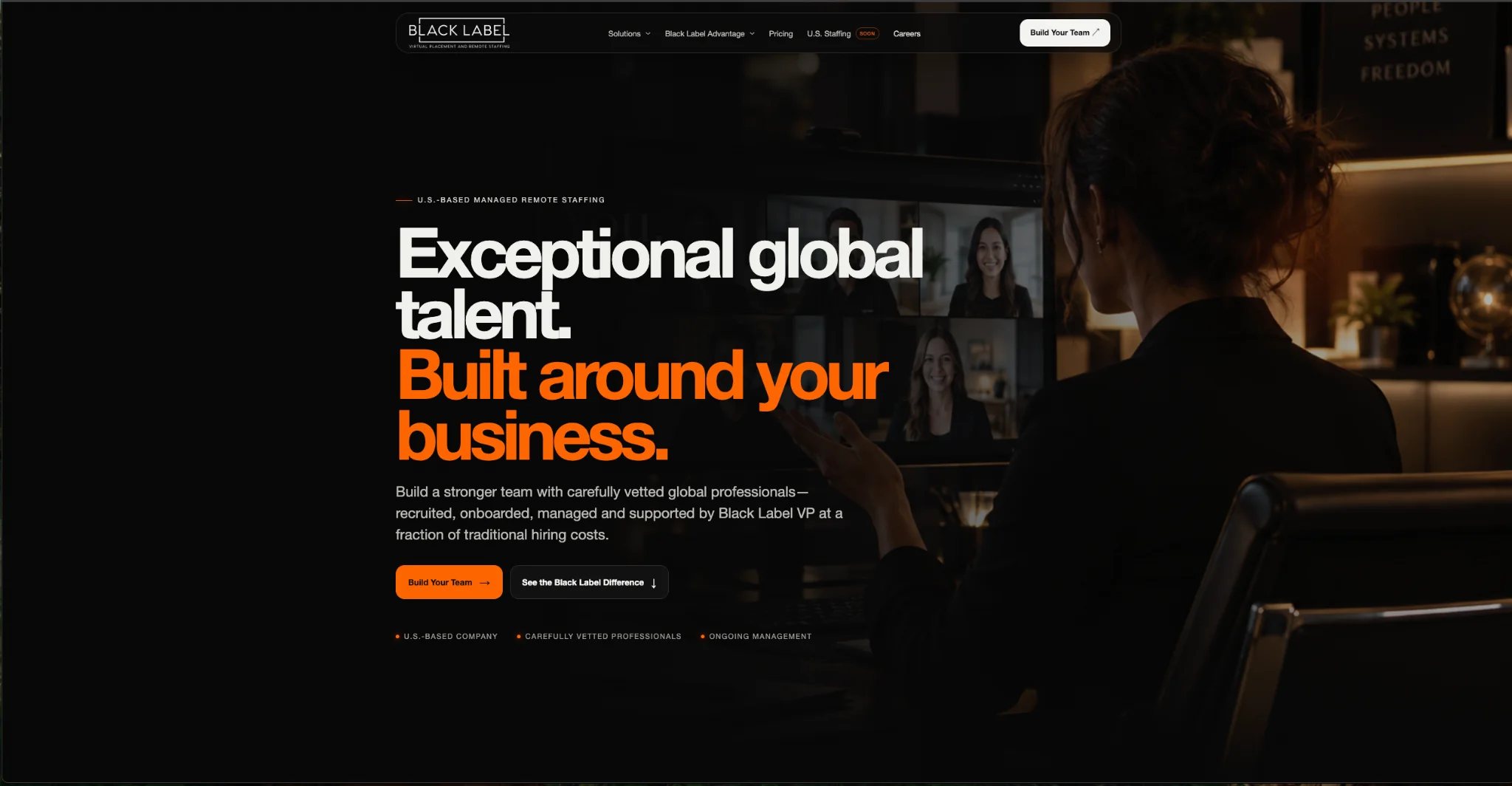 Black Label VP homepage